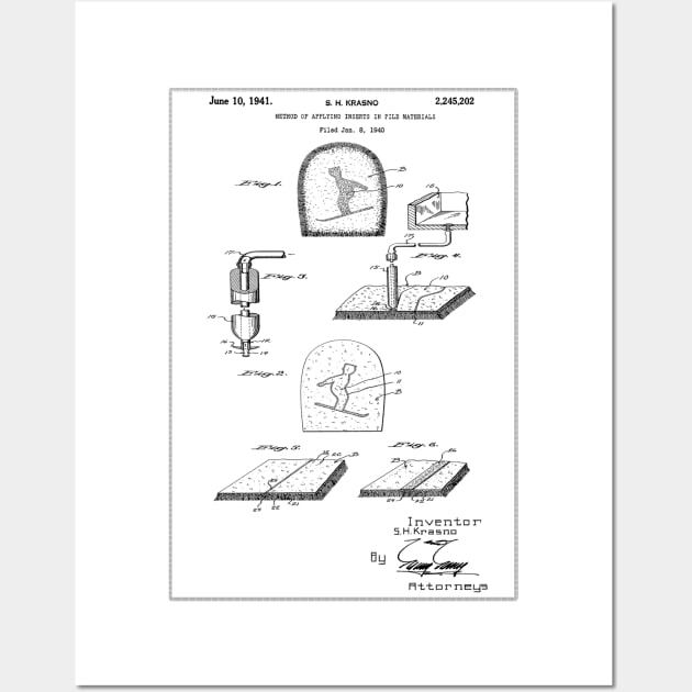 Samuel Krasno Mitten Patent. 1941 Wall Art by UltraQuirky